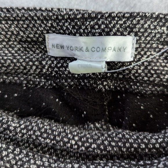 New York & Co 7th Ave Pant Grey Tweed Pattern Bootcut Size L Pull On NWT - Picture 7 of 10